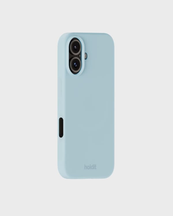 Kompatibel med iPhone 16 Mobilskall Silikon Mineralblå 47