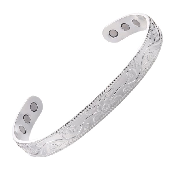 Magnetiskt armband i ren koppar, 99,99 % renhet för parets armband Healing Cuff-armband, hälsosmyckepresent