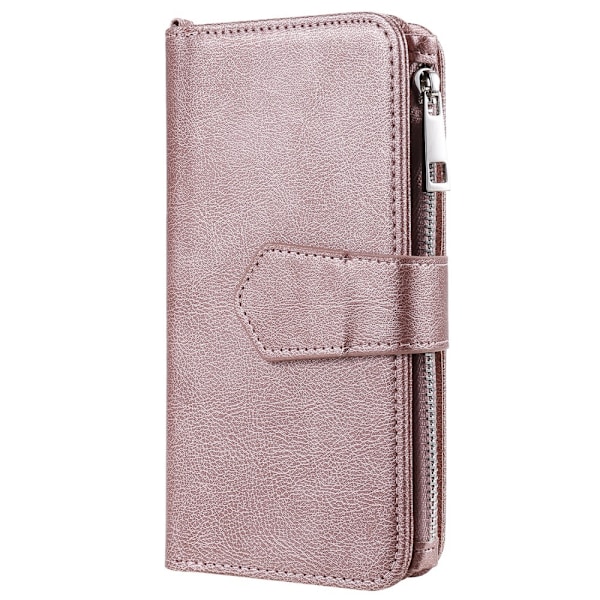 Højkvalitets iPhone 13 Pro Cover/Etui 2i1 Magnet Multifunktionel Rosaguld 120