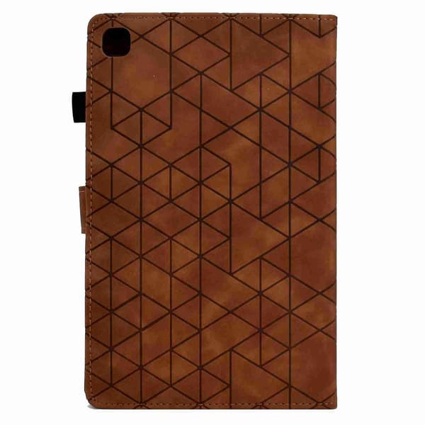 Rhombus Tablet Case Kompatibel med iPad 10.2 Brown