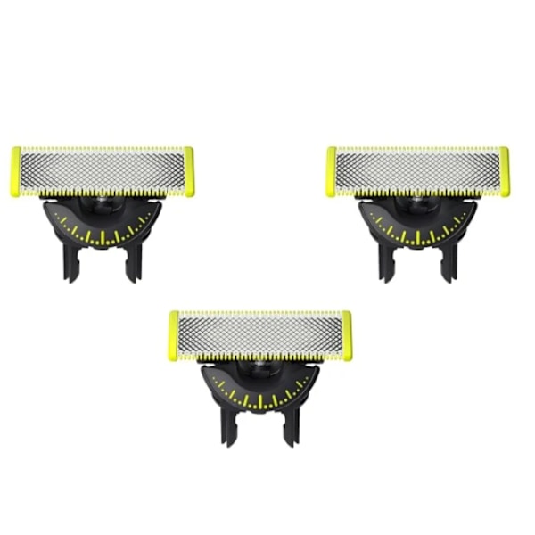 3-pakning Barberblad 360 Blader Kompatible med Philips Oneblade Erstatningsblader One Blade Pro Blader Med 360° Rotasjon Høy Kvalitet (Påske)