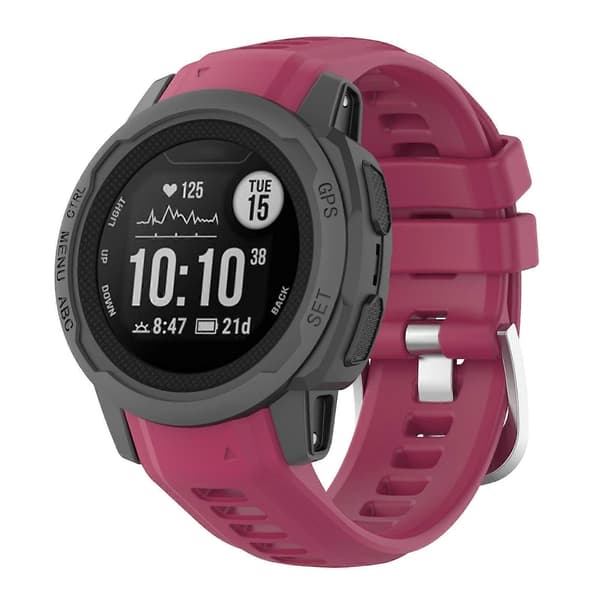 Silikone Urrem Til Garmin Instinct 2S-lingling} Wine Red
