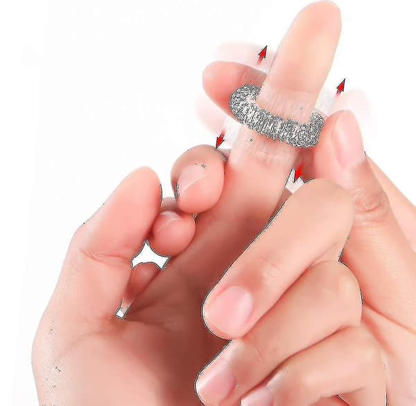 30 st Akupressur Fingermassage Ringar Spikade Sensoriska Fingerringar
