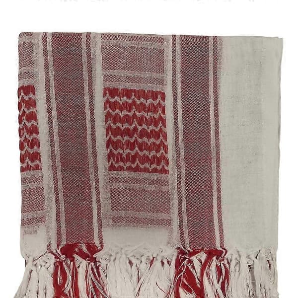 Palestinaskjerf Keffiyeh - Rød og hvit - scarf-lingling}