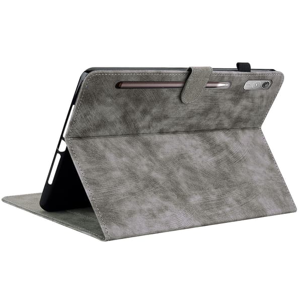 Læder Tablet Case Kompatibel med Lenovo Tab P12 Grey