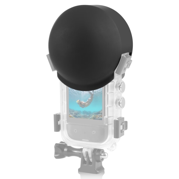 För Insta360 X3 Invisible Dive Case Lens Guard Cover(svart)