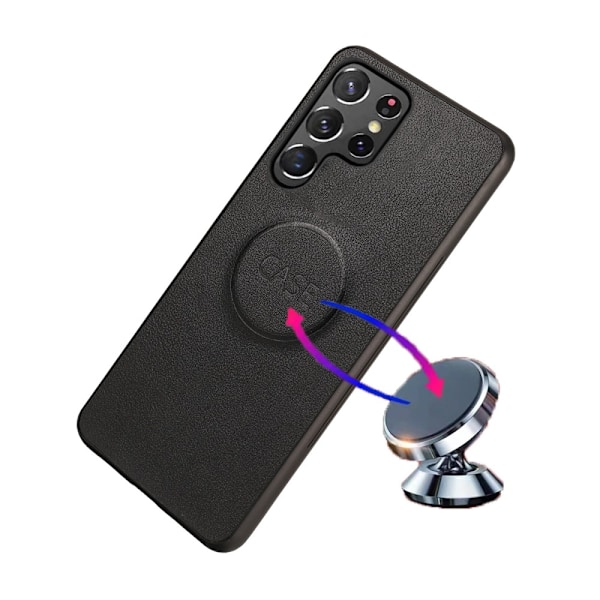 Højkvalitets nyt Samsung Galaxy S23 Ultra 2i1 Magnet Etui Sort 85