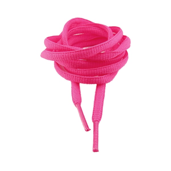 Högkvalitativa nya skosnören - Neonrosa Fuchsia - Ovala [130 cm] Fuchsia Fuchsia one size