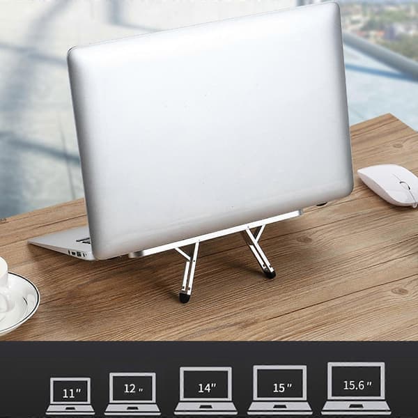 Mini Vikbart Ställ Laptop Notebook 11'- 17' Hållare Tablet Ultralätt Stöd Kompatibel med Pad Tablets Hållbar Universal-lingling} grey