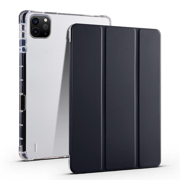 3-fold Smart Læder Tablet Case Kompatibel med iPad Pro 13 2024 Black