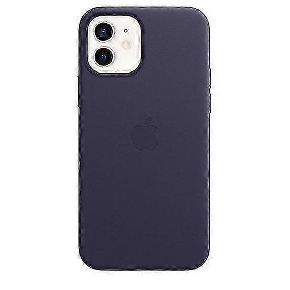 Läderfodral för iPhone 12/12 Pro med MagSafe Deep Violet