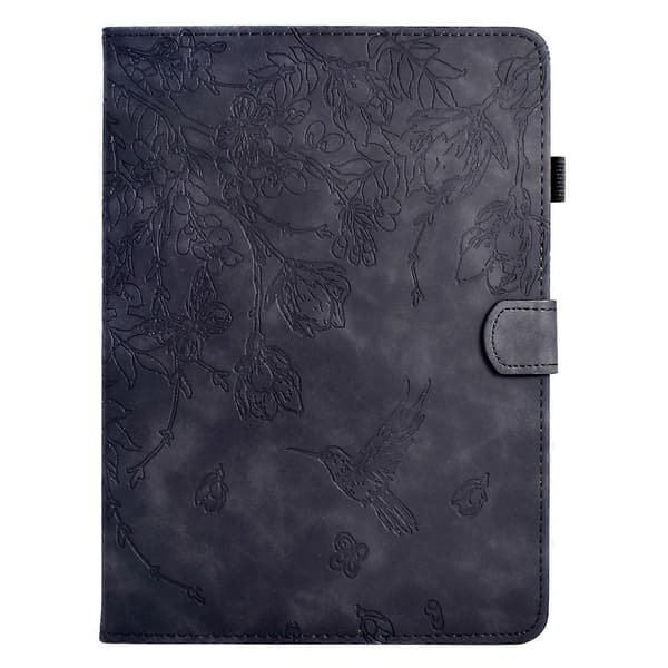 Präglat läderfodral kompatibelt med Samsung Galaxy Tab A 10.5 T590 Black