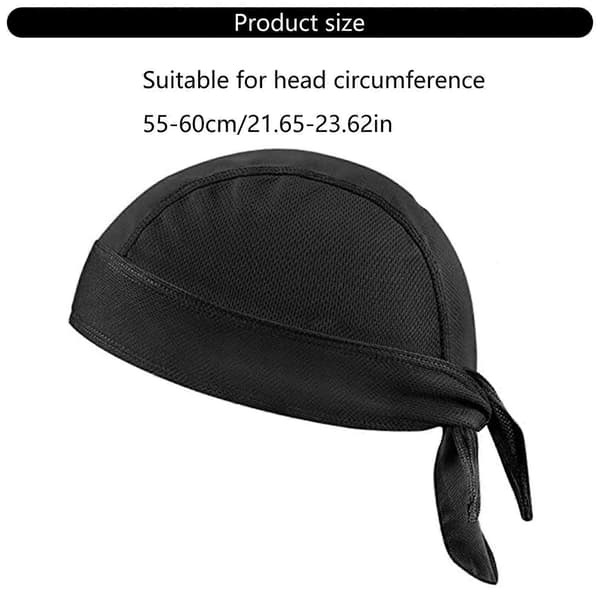 Pustende netting løpehette elastisk bandana hatter unisex hodeplagg svetteabsorberende hodeplagg for utendørsaktiviteter, hvit Light gray