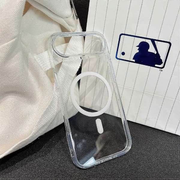 Compatible with iPhone 17 Air Case Compatible with MagSafe TPU Acrylic 2.5mm Clear Phone Case