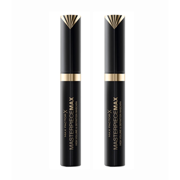 Påsketilbud! Høy kvalitet 2-pakning Max Factor Masterpiece Max Mascara Black 7.2ml Svart Black Svart