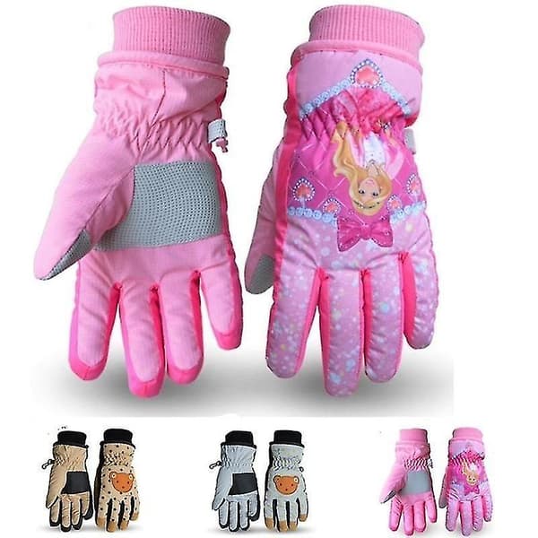 Vinter Plus Velvet Varm - Ski Handsker-lingling} pink L