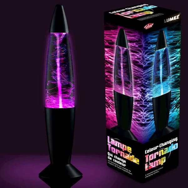 Tornado LED-lampe - Fargeskiftende - Lavalamp - 37 cm multicolor