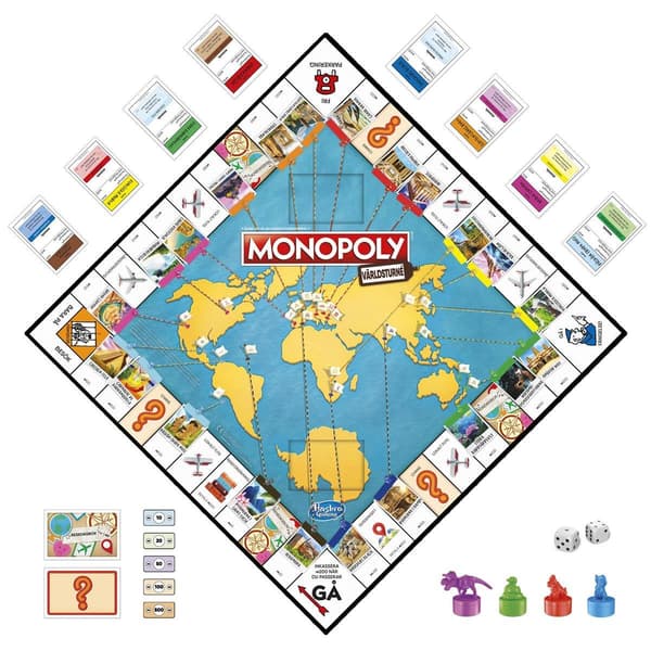 Monopol Maailmankiertue SE monivärinen multifärg multicolor