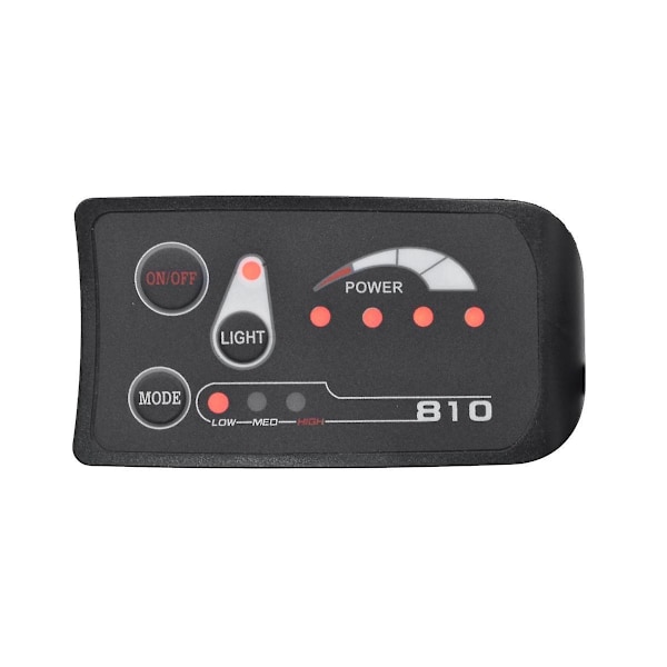 Højkvalitets ny stil 5-pin S810 elcykel meter LED display Ip65 36v Uart til elcykel E-Bike meter (36v)- Perfet