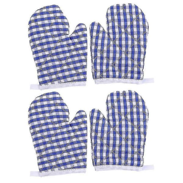4st Ugnsvantar Barn Bakugnsvantar Värmebeständiga Ugnsvantar För Matlagning Dark Blue