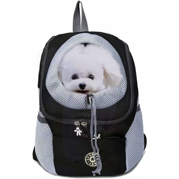 Ryggsäck för husdjursbärare för små hundar och katter upp till 1-10 kg, handsfree resväska för husdjur, andningsbar design och vattentät botten för vandring och resor