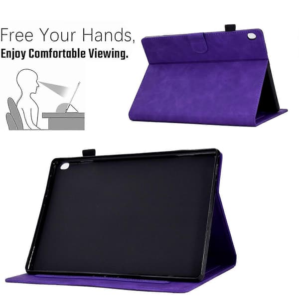 Läder Tablet Fodral Purple Lenovo Tab M10