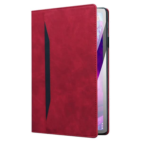 Tablet-etui i splejset læder Red Tecno Megapad 11