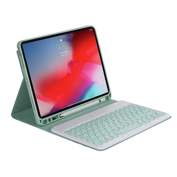 2021 Bluetooth-tangentbordsfodral kompatibelt med iPad Pro 11 (2021) Light green