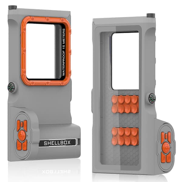 Waterproof case compatible with iPhone 14 Pro Max / 13 Pro Max / X / XR / XS Max underwater phone case with Bluetooth camera module