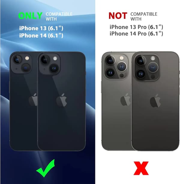 Nytt Kompatibelt med iPhone 13 Matt Svart Magsafe Skal