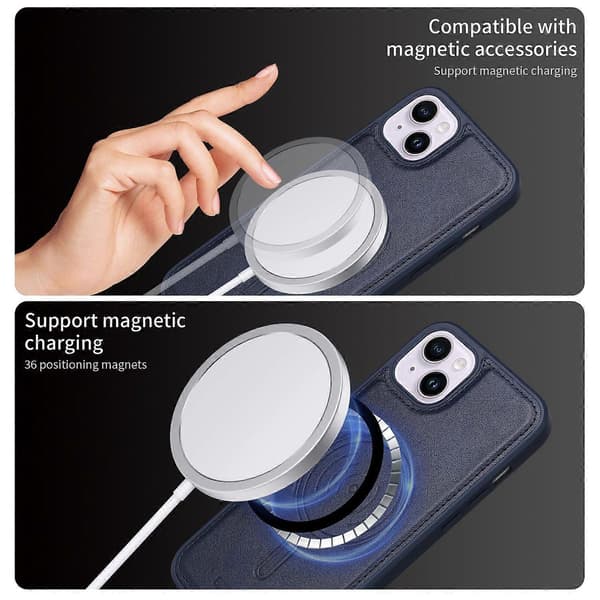 Kompatibel med iPhone 14 Plus telefoncover - lingling} Multicolor Blue