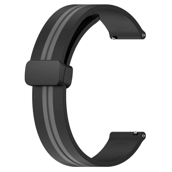 Silikoninen kellon ranneke Garmin Approach S40 -kellolle-lingling} Black Grey