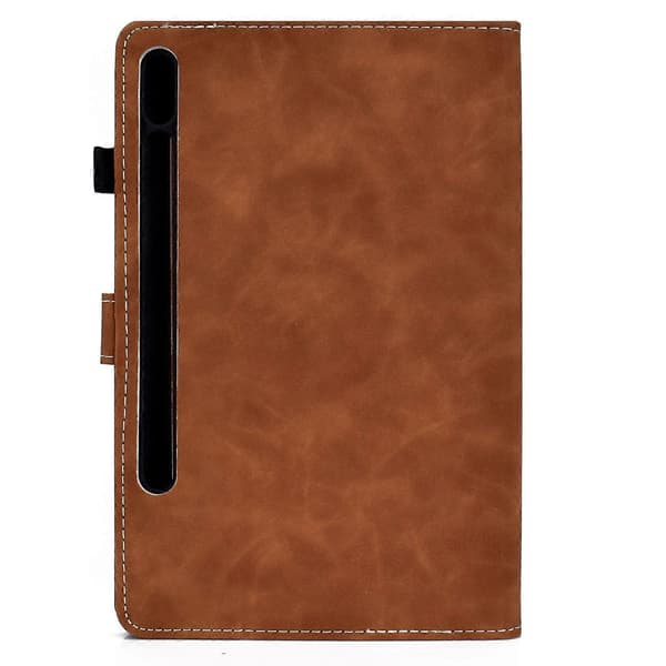 Tablet-etui i koskind Brown Samsung Galaxy Tab S8 / S7