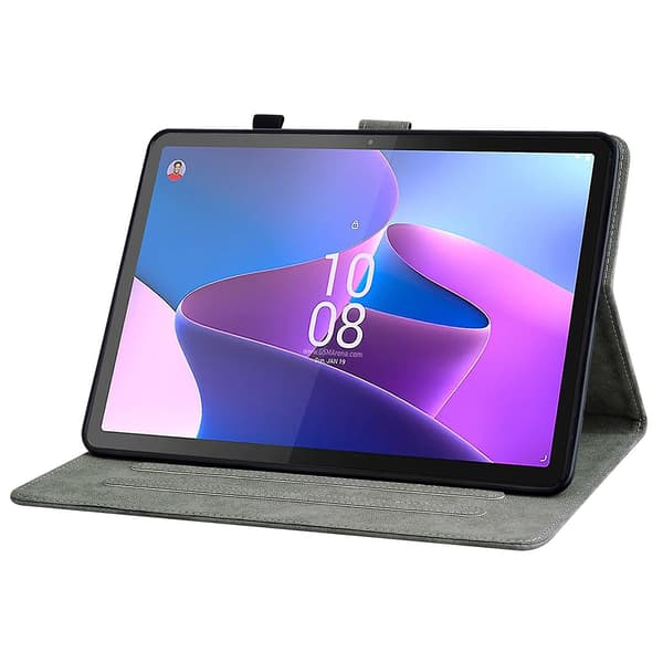 Læder Tablet Case Kompatibel med Lenovo Tab P12 Black