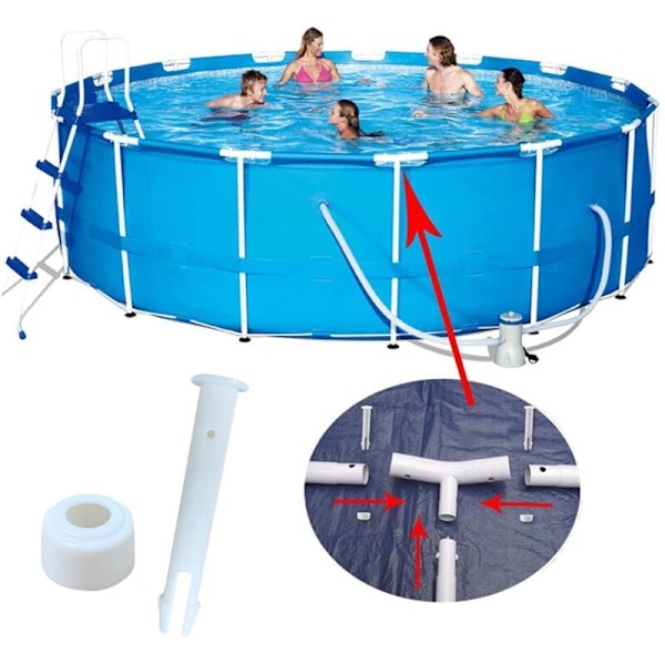 Højkvalitets ny stil 24 stk Pool Pins, Udskiftnings Pins, Plastik Pool Samlinger, Plastik Pins, Pool Samlinger, Pool Ramme Pins, Pool Samling Pins (24 stk)