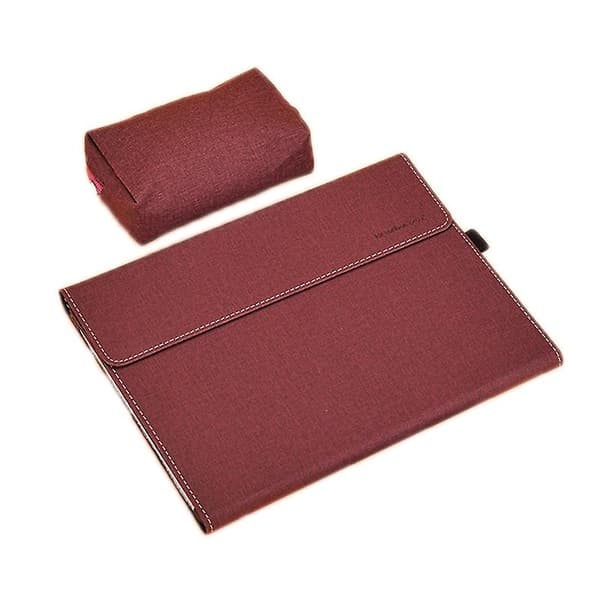 Etui Kompatibelt med Microsoft Surface Pro 8, Farve: TPU Soft Shell Vinrød Med Power Pack TPU Soft Shell Vin
