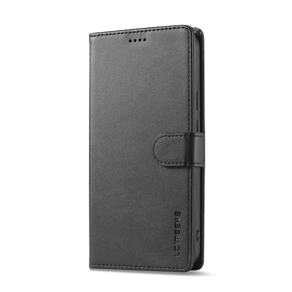 Kalvetekstur Flip Læder Telefonetui Sort Sort Black For Google Pixel 10 Pro XL