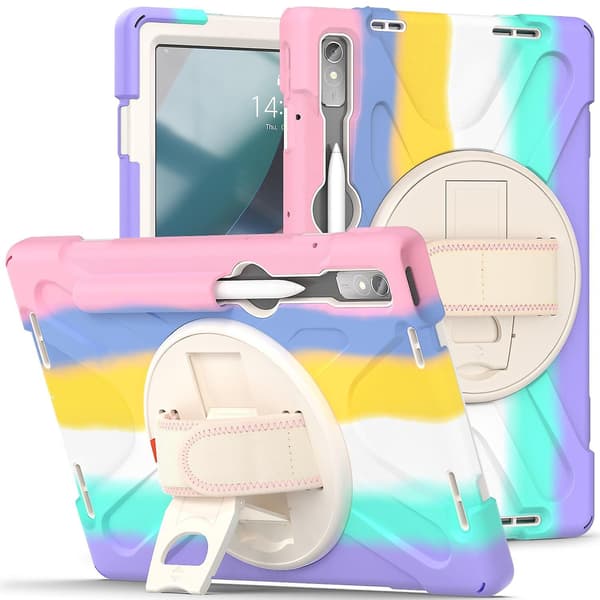 Silikoni + PC -tablettikotelo, yhteensopiva Lenovo Tab P11 Pro Gen 2:n kanssa Multicolor