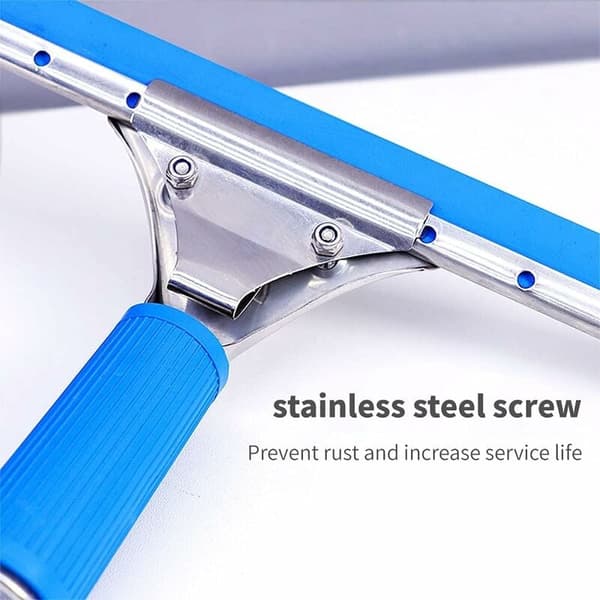 Professional Window Squeegee, Window Scraper, Shower Silicone Squeegee, Floor Squeegee with Handle, Rubber Squeegee, 35 cm Window Squeegee with Blade