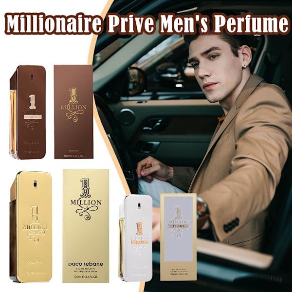 Høy kvalitet ny PacoRabanne 1 One Million Prive EDP Nat Spray 100 Golden millions 1pcs