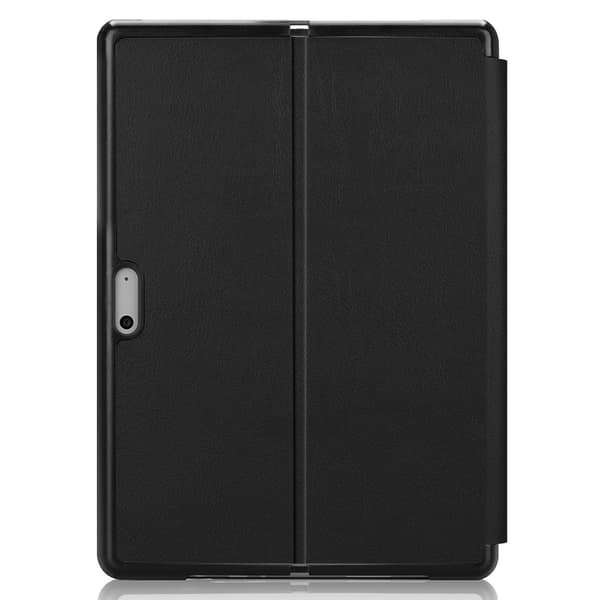 Solid Färgad Läderfodral för Surfplatta Kompatibel med Microsoft Surface Pro 8 Black