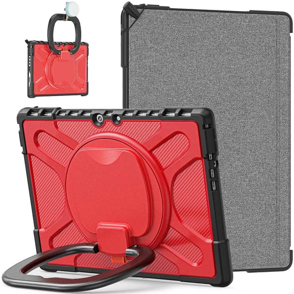 TPU + PC-deksel Kompatibelt med MicroSoft Surface Pro 8 Kompatibelt med MicroSoft Surface Pro 8 Red