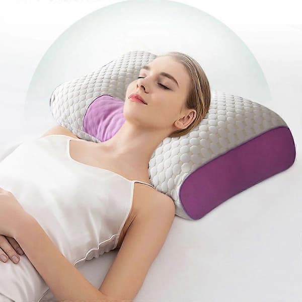 Ortopedisk cervical pute, 48x74cm, ergonomisk støtte, vaskbart materiale