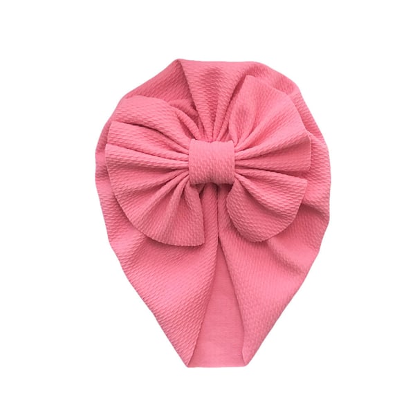 5-delad set Nyfödd Baby Hat Bowknot Cap Turban Hårband Boll Knuta Elastisk Slumpmässig färg