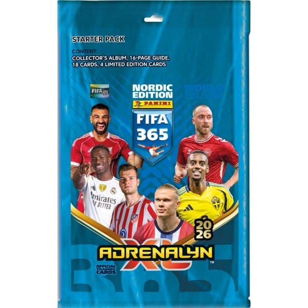 Fodboldkort + Ringbind - Startpakke 365 2026 (Panini)