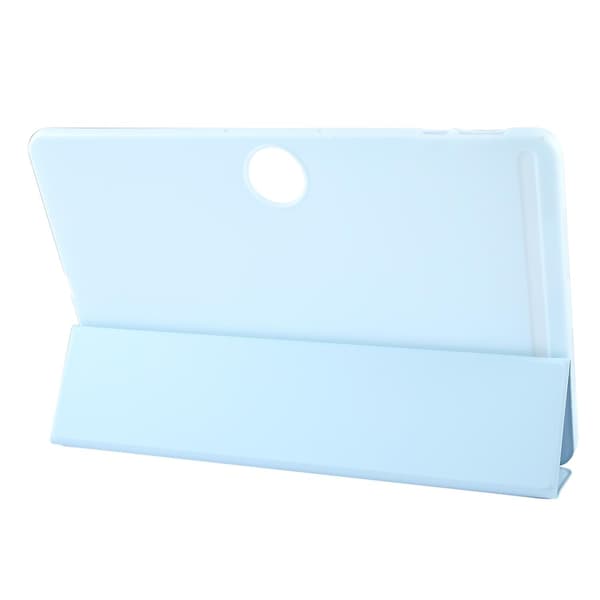 Tri-fold nettbrettveske i lær, kompatibel med OnePlus Pad 2 Ice blue