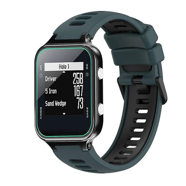 Silikone Urrem Til Garmin Approach S20-lingling} Olive Green Black