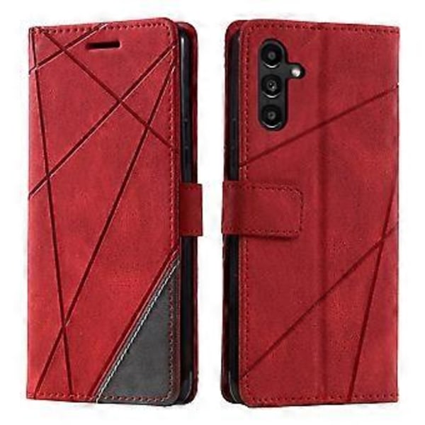 Högkvalitativt nytt ställfodral för Samsung Galaxy A35 5G, Anti-Scratch PU Läder Plånboksfodral (Stil C)