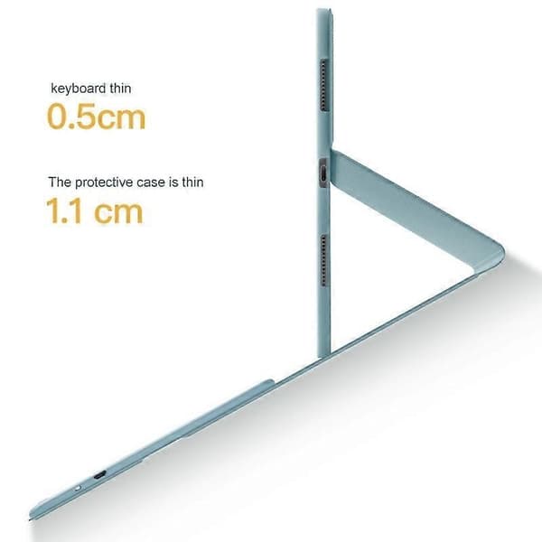 Bluetooth-tangentbordsfodral kompatibelt med Samsung Galaxy Tab A7 10.4 2020