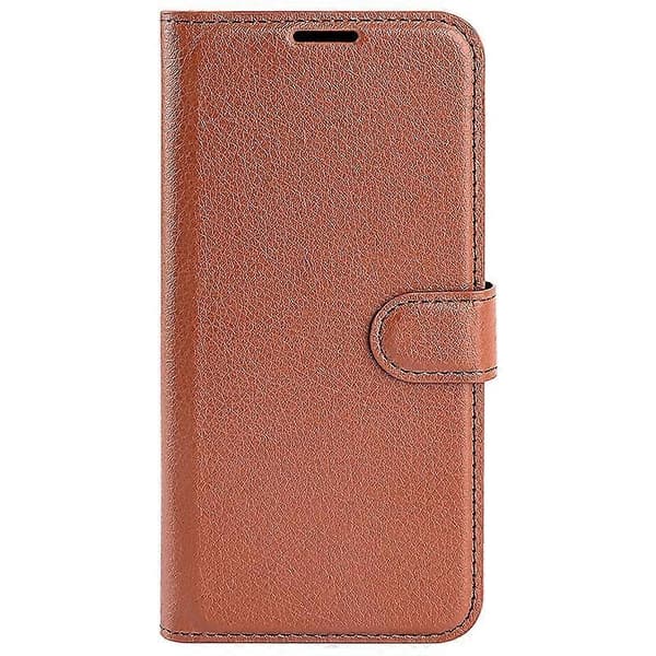 Compatible with Motorola Edge 50 Fusion 5G Case Leather Texture Wallet Case Brown Brown Brown